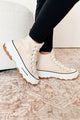 Candid & Carefree High Top Platform Sneakers (Beige) - NanaMacs