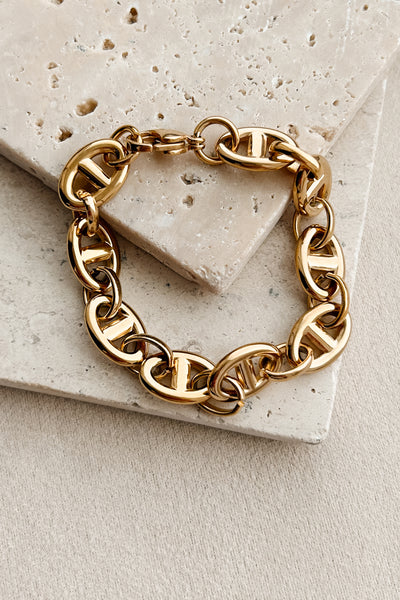 Streetlight Luxe Chain Bracelet (Gold)