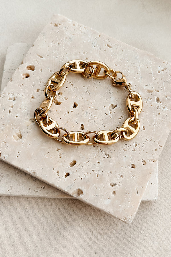 Streetlight Luxe Chain Bracelet (Gold)