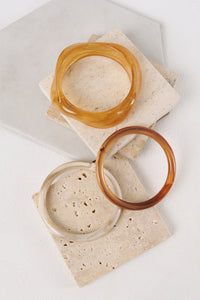 Whimsy Wins Three Piece Chunky Bangle Set (Multi) - NanaMacs