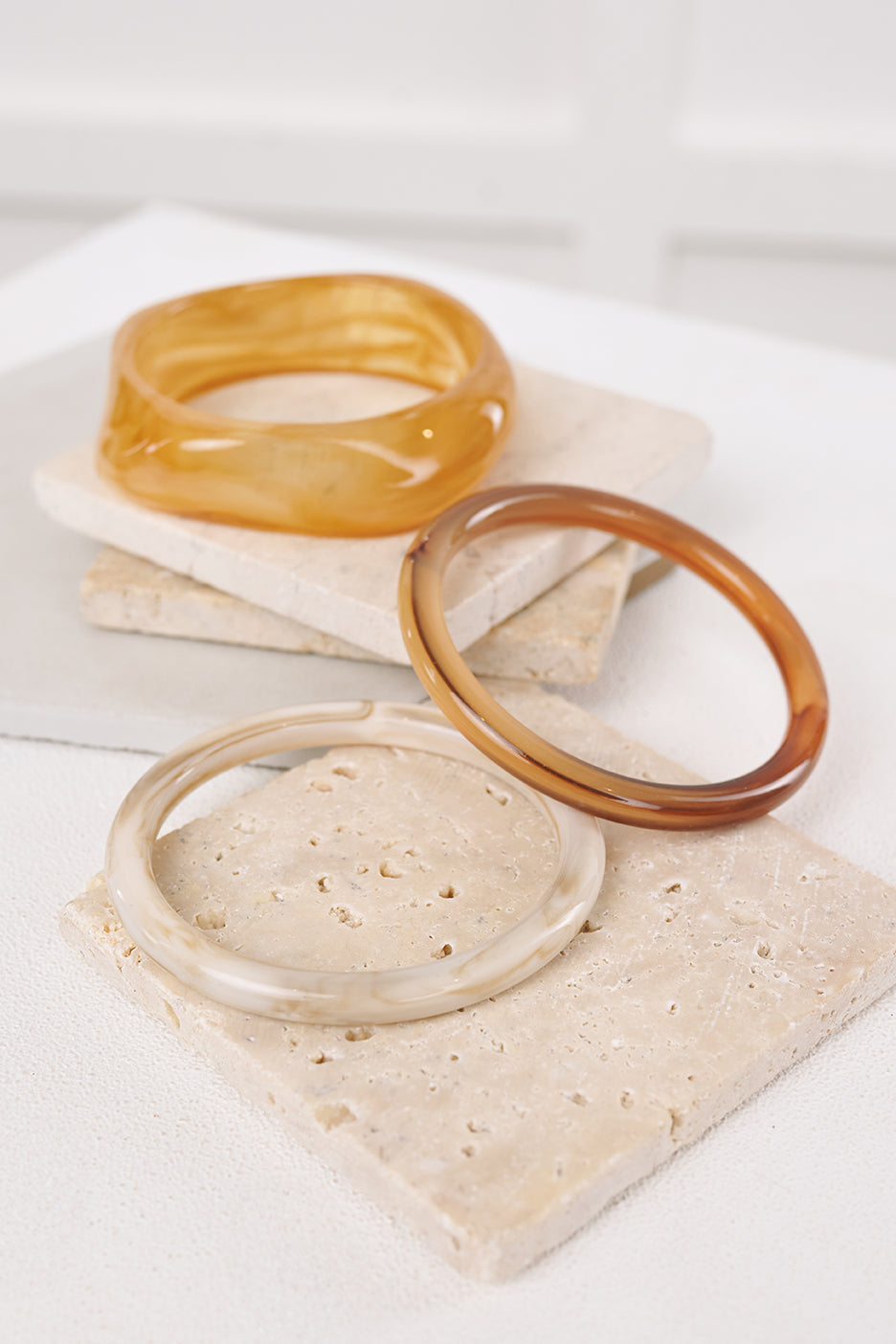 Whimsy Wins Three Piece Chunky Bangle Set (Multi) - NanaMacs