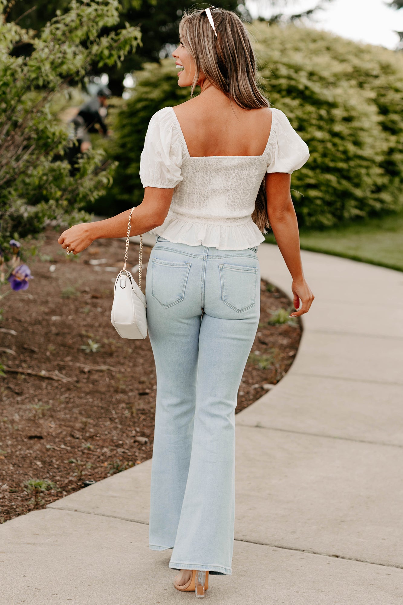 Michael Mid Rise Cello Flare Jeans (Light) · NanaMacs