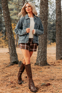 Backroad Wishes Washed Denim Jacket (Medium Wash) - NanaMacs