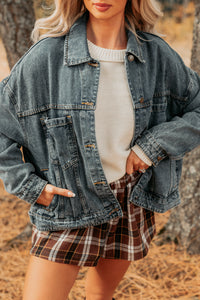 Backroad Wishes Washed Denim Jacket (Medium Wash) - NanaMacs