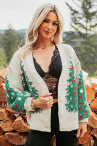 Merry & Mine Mello Christmas Tree Cardigan (Multi) - NanaMacs