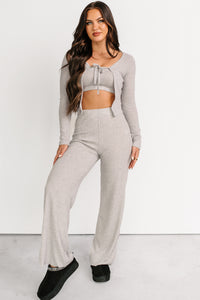Friendly Reminder Three Piece Lounge Set (Grey) - NanaMacs