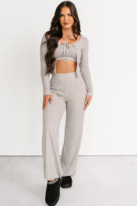 Friendly Reminder Three Piece Lounge Set (Grey) - NanaMacs
