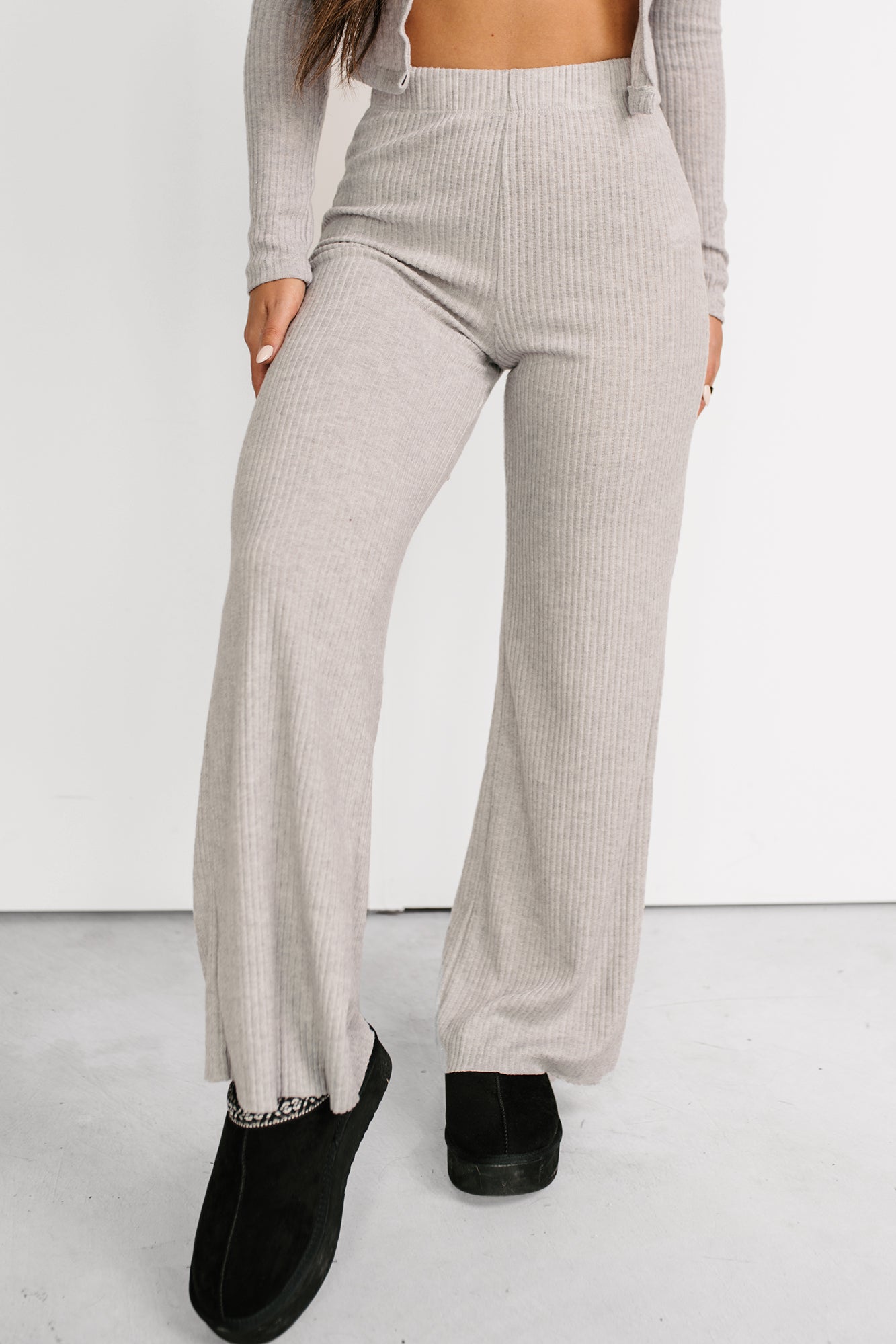 Friendly Reminder Three Piece Lounge Set (Grey) - NanaMacs