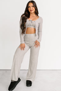Friendly Reminder Three Piece Lounge Set (Grey) - NanaMacs