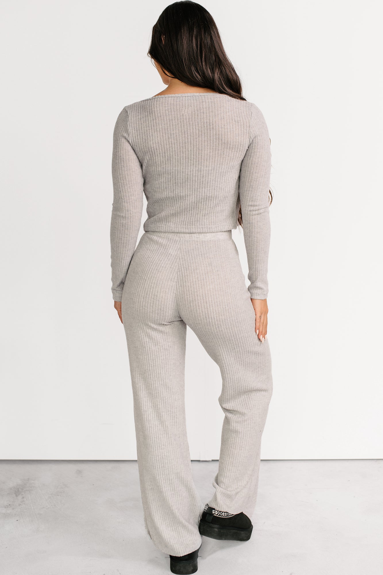 Friendly Reminder Three Piece Lounge Set (Grey) - NanaMacs