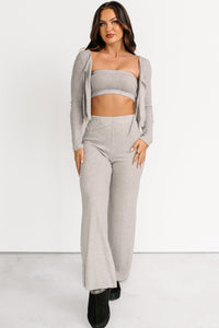 Friendly Reminder Three Piece Lounge Set (Grey) - NanaMacs