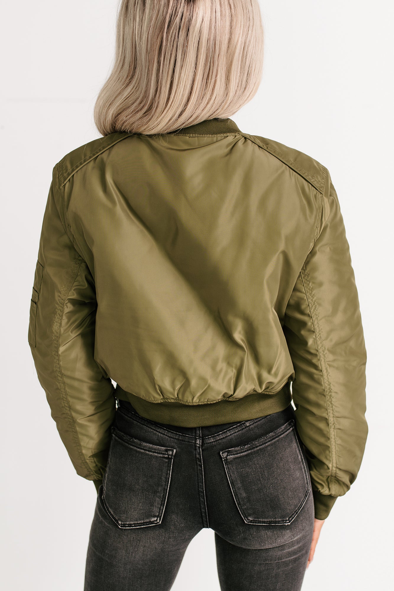 Call This Love Windbreaker Jacket (Olive) - NanaMacs