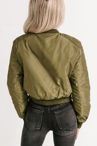 Call This Love Windbreaker Jacket (Olive) - NanaMacs