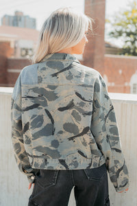 Built To Win Distressed Denim POL Jacket (Vintage Camo) - NanaMacs