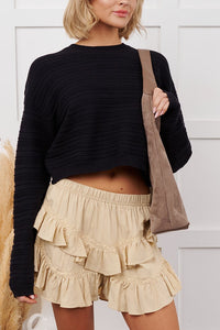 No Compromises Textured Knit Sweater (Black)