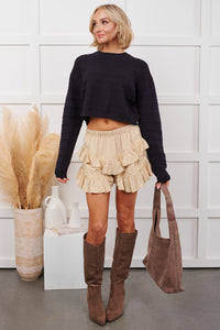 No Compromises Textured Knit Sweater (Black)