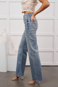 Kamryn Wide Leg Hidden Jeans (Medium Vintage)