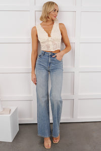 Kamryn Wide Leg Hidden Jeans (Medium Vintage)