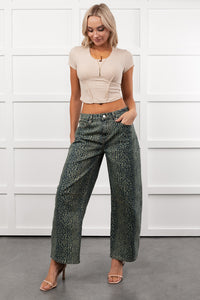 Boden Leopard Wide Leg ANWND Jeans (Denim) - NanaMacs