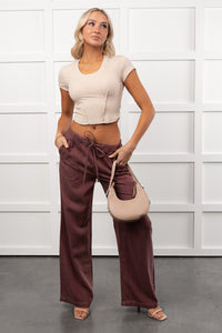 Cherry Lane Drawstring Wide Leg Pants (Matisse) - NanaMacs