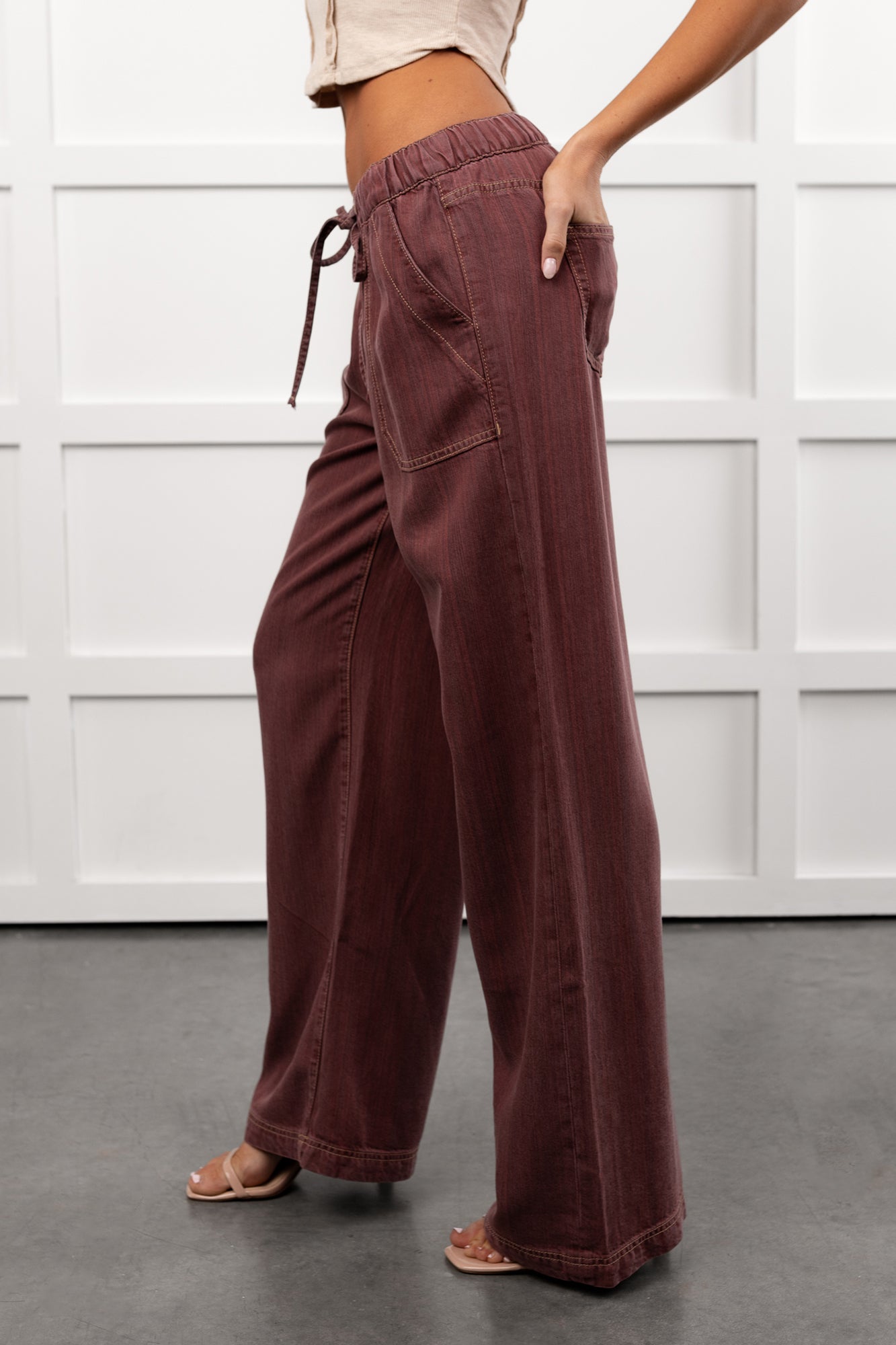 Cherry Lane Drawstring Wide Leg Pants (Matisse) · NanaMacs