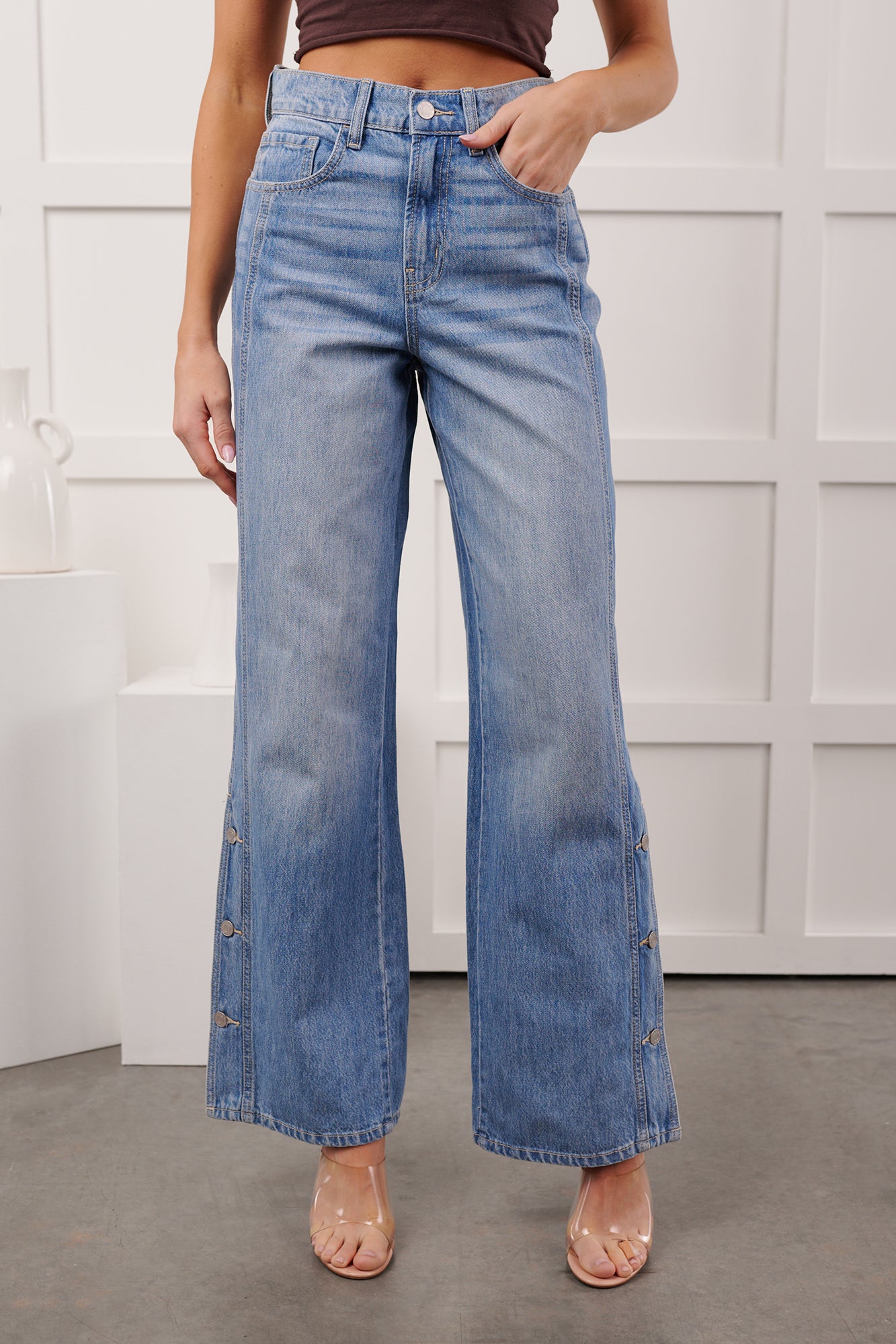 Braden High Rise Straight Leg Cello Jeans (Light)