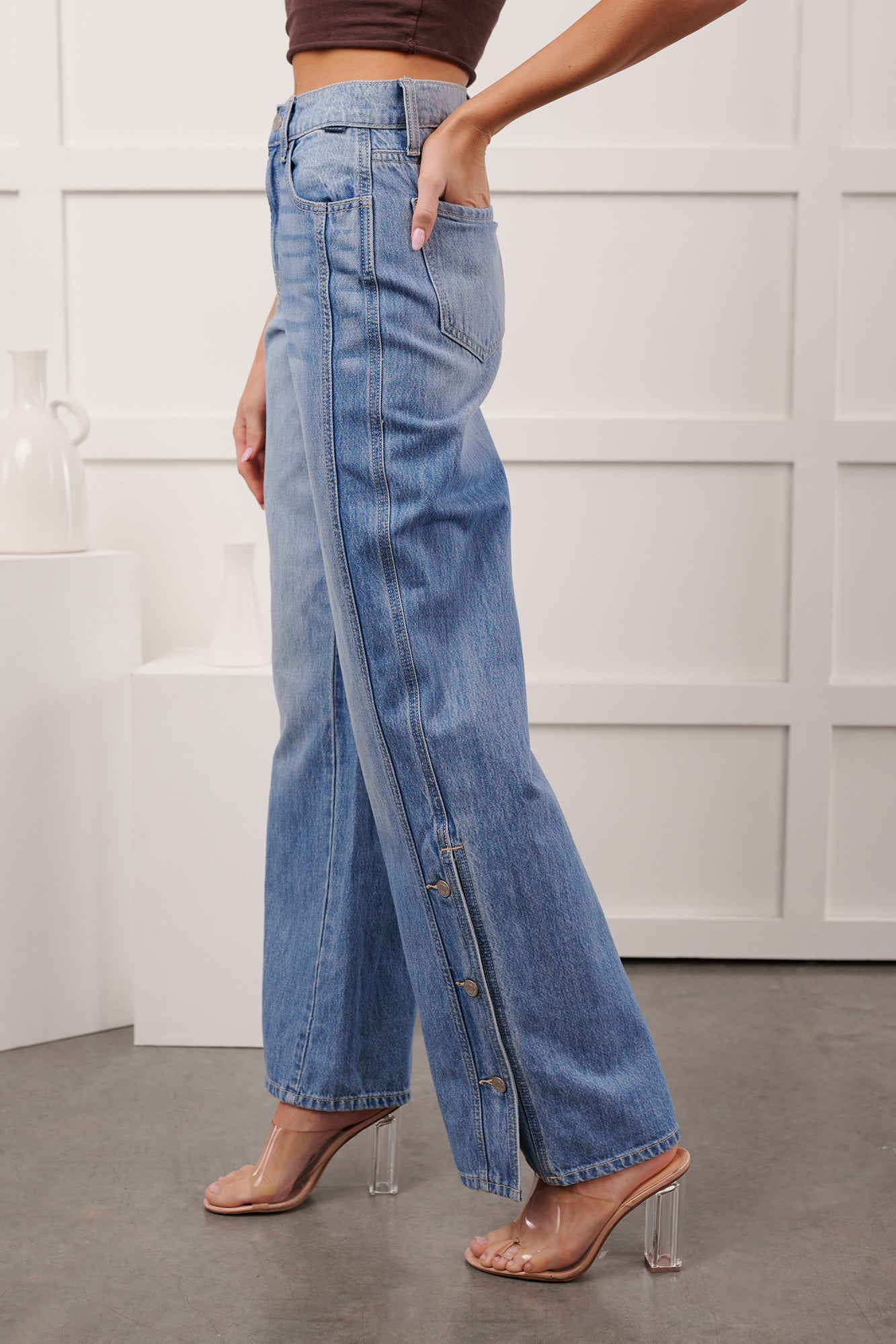 Braden High Rise Straight Leg Cello Jeans (Light)