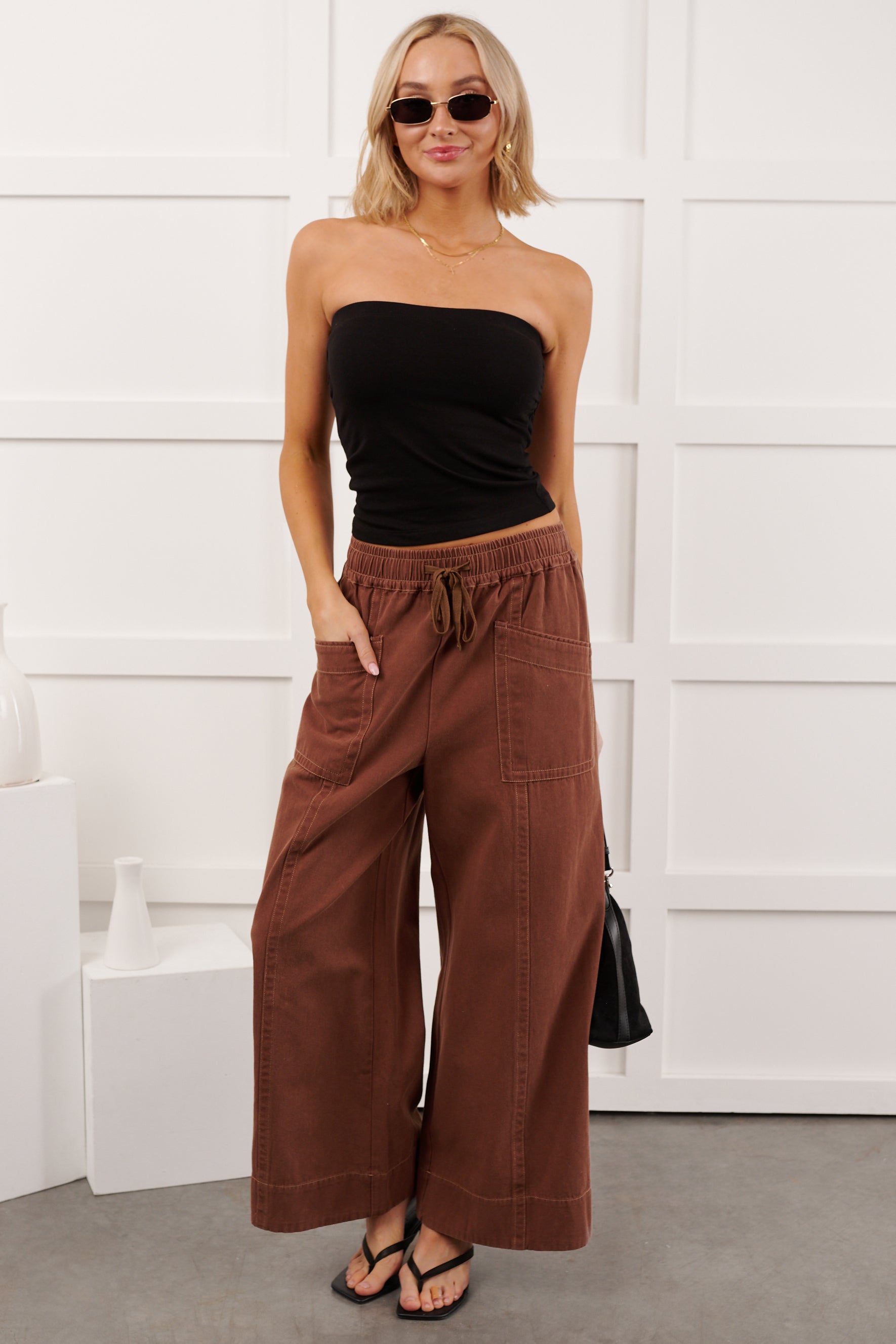 Endless Summer Strapless Solid Top (Black)