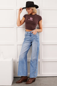 Braden High Rise Straight Leg Cello Jeans (Light)