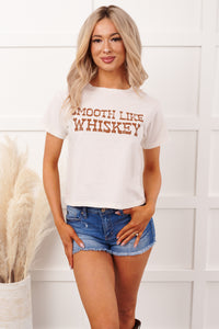 "Smooth Like Whiskey" Graphic Tee (White) - NanaMacs