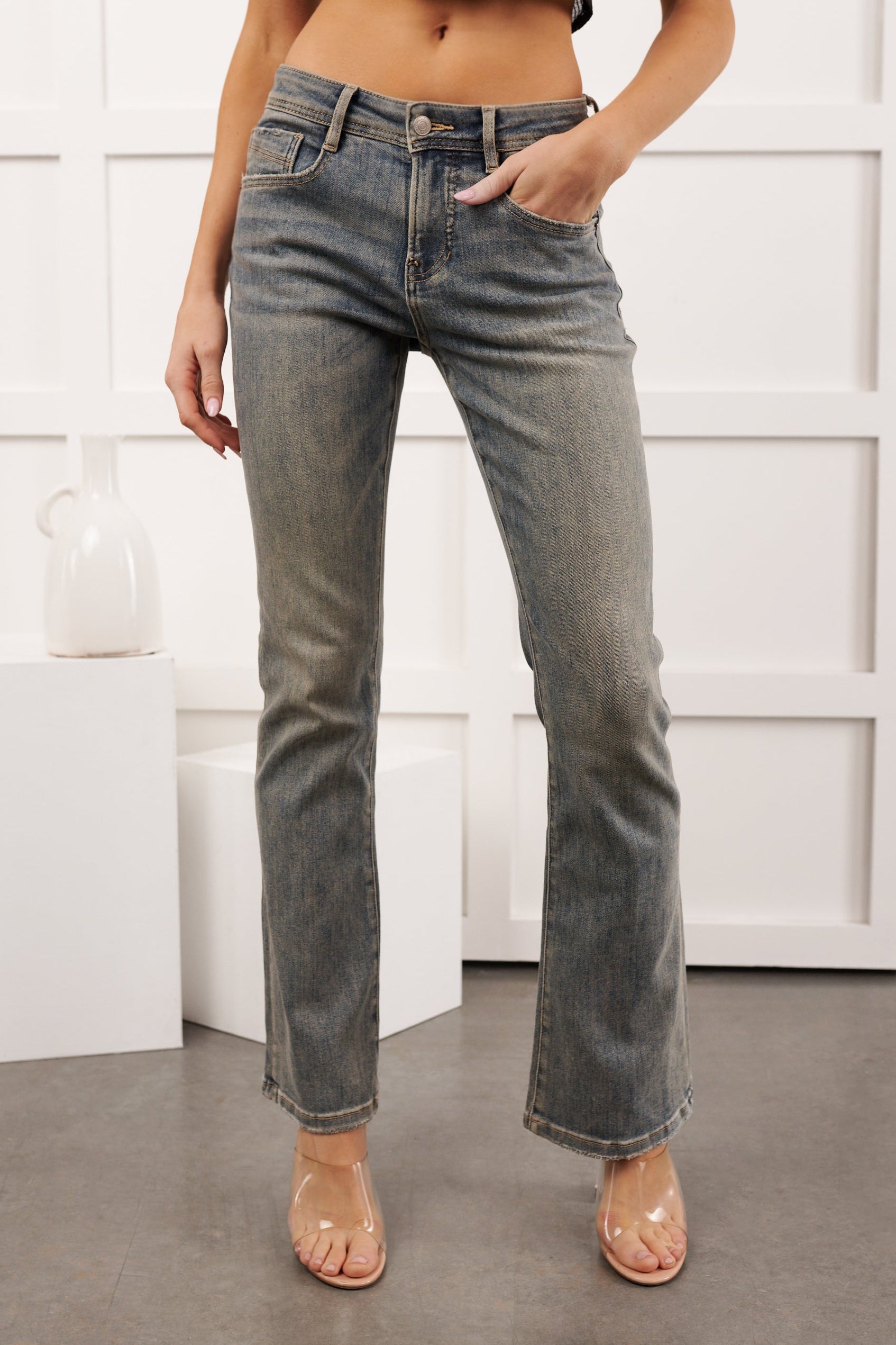 Karter Bootcut Mica Denim Jeans (Vintage Cove)