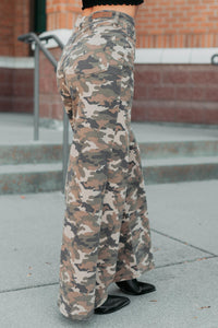 Douglas High Rise Wide Leg Cello Jeans (Camo) - NanaMacs