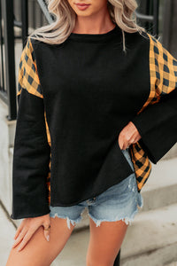 Ghostly Hour Jack-O-Lantern Face Top (Black) - NanaMacs