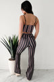 The Whole Shebang Striped Two Piece Set (Black) - NanaMacs