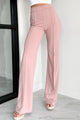 Work Talk High Waist Dress Pant (Dusty Pink) - NanaMacs