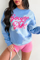 "Boujee Babe" Graphic Cloud Sweatshirt (Blue Bomba) - NanaMacs