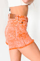 Bahari Judy Blue Mid Rise Denim Shorts (Peach) - NanaMacs