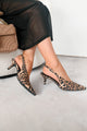 Paid In Full Slingback Kitten Heels (Leopard) - NanaMacs