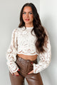 Delicate Transformation Crochet Lace Top (Beige) - NanaMacs