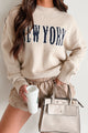 The Big Apple Graphic Sweater (Cream) - NanaMacs