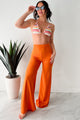 Boundless Ambition High Waist Pants (Orange) - NanaMacs