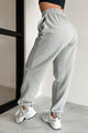 Gloomy Days Drawstring Waist Joggers (Heather Gray) - NanaMacs