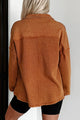 Forever Daydreaming Mineral Wash Collared Henley Top (Rust) - NanaMacs
