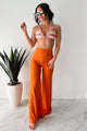 Boundless Ambition High Waist Pants (Orange) - NanaMacs