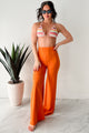 Boundless Ambition High Waist Pants (Orange) - NanaMacs