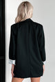 True Potential Cuffed Sleeve Blazer (Black) - NanaMacs