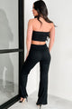 Be Here Now Two Piece Tube Top & Pants Set (Black) - NanaMacs