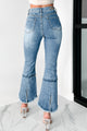 Lennon High Rise Tummy Control Kick Flare Special A Jeans (Dark) - NanaMacs