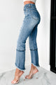 Lennon High Rise Tummy Control Kick Flare Special A Jeans (Dark) - NanaMacs