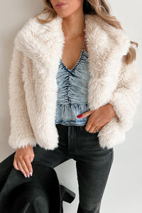 The Plush Life Faux Fur Jacket (Ivory) - NanaMacs